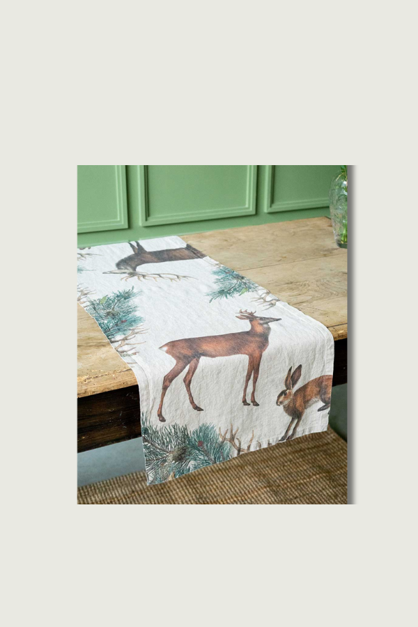 Laneni nadstolnjak Wild Animals