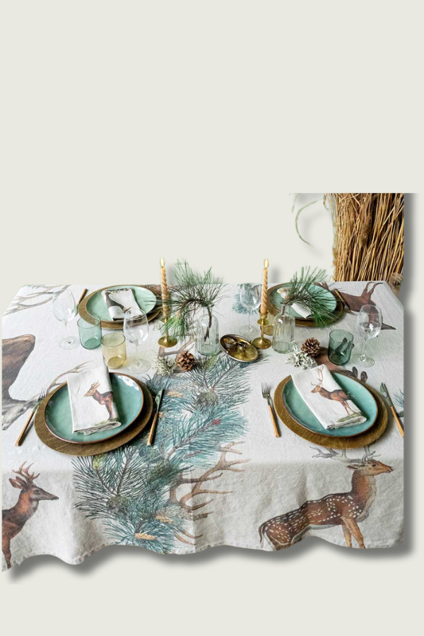 Laneni stolnjak Wild Animals